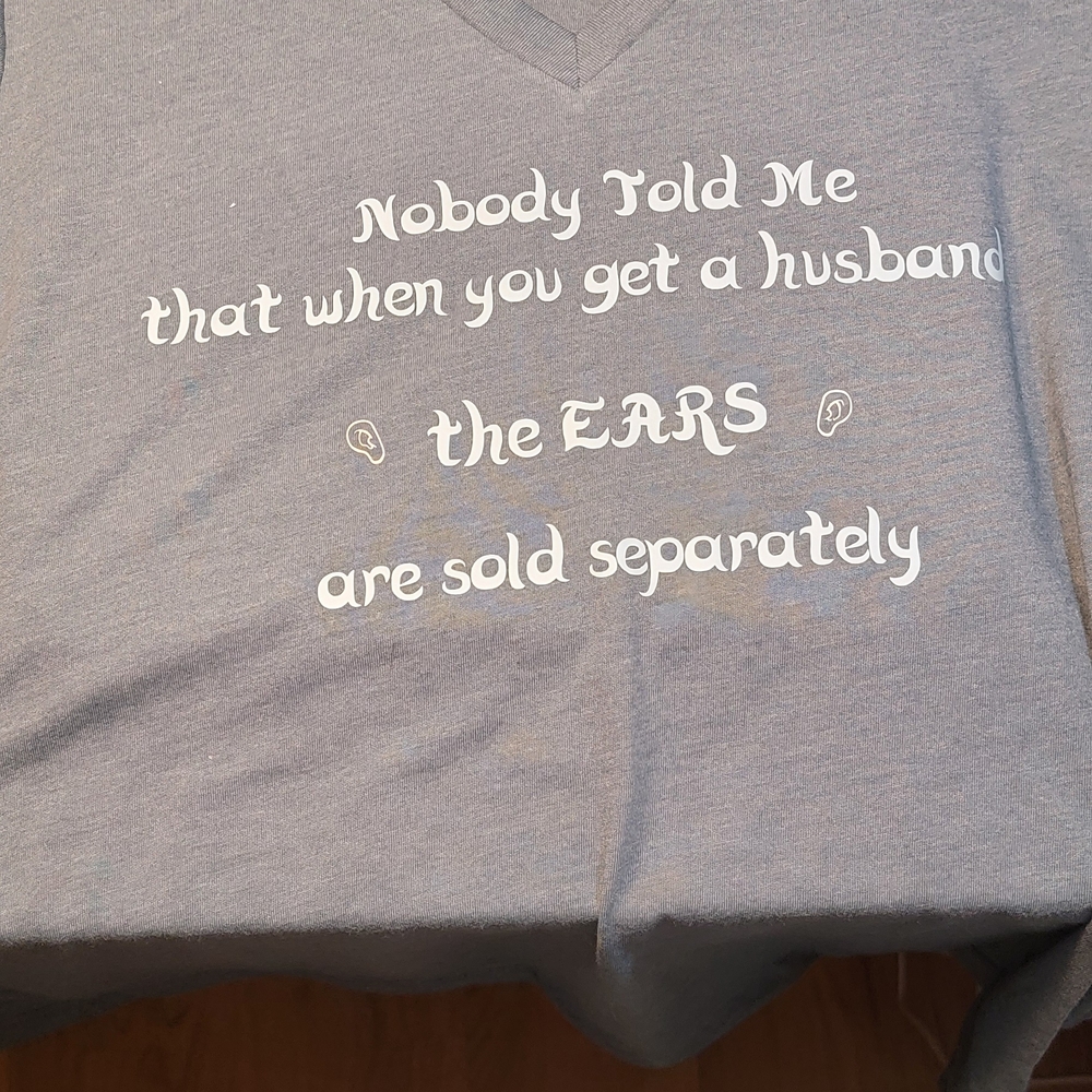 Gray V-Neck Women's Tee